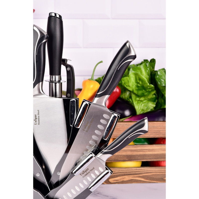 سرویس چاقو آشپزخانه 8 پارچه یونیک کد 5533