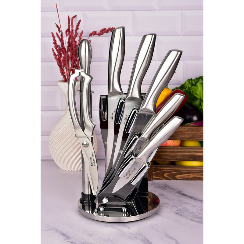 سرویس چاقو آشپزخانه 8 پارچه یونیک کد 5500