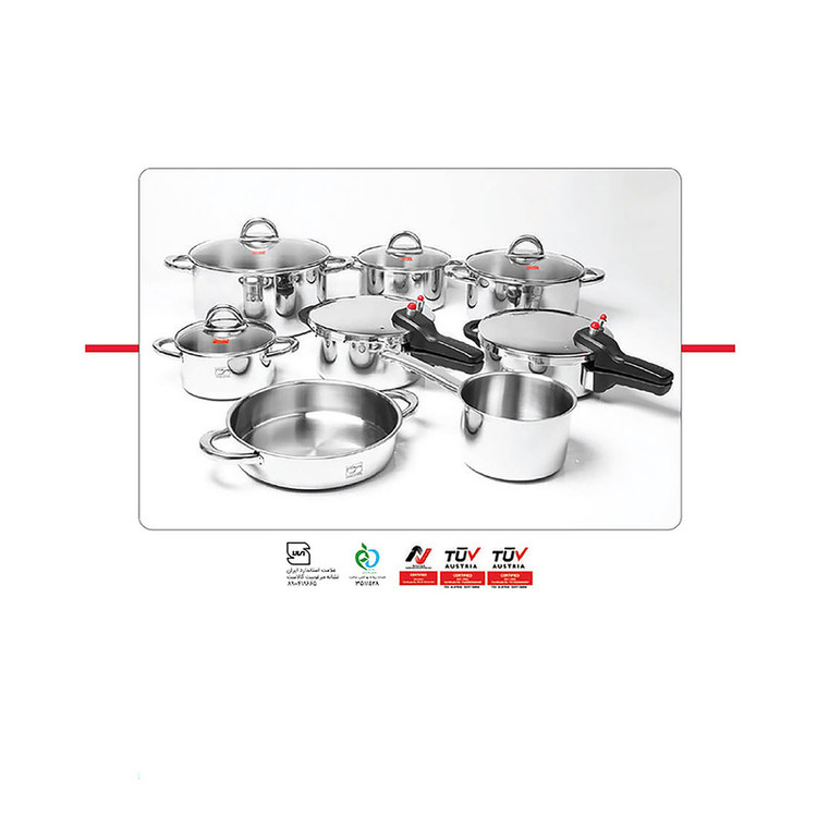 زودپز پارس استیل مدل کف سه لایه گنجایش 3 لیتر