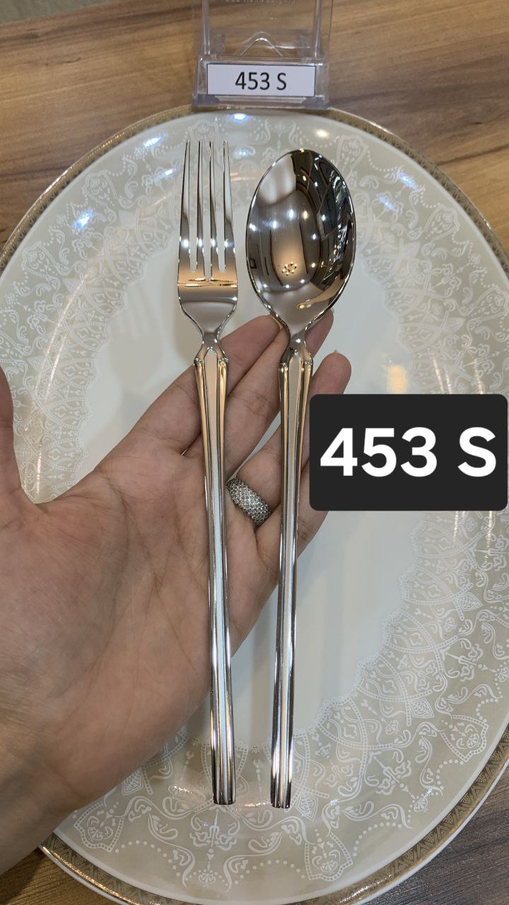 سرویس قاشق چنگال اس جی 143 پارچه 30 نفره مدل 453s