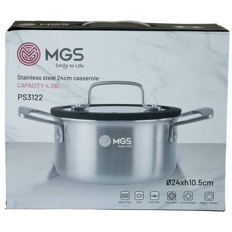قابلمه 24 وارداتی استیل لیزر ام جی اس MGS