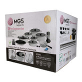 سرویس قابلمه ام جی اس (MGS) 25 پارچه گرانیت طرح جرمنی E رنگ مشکی